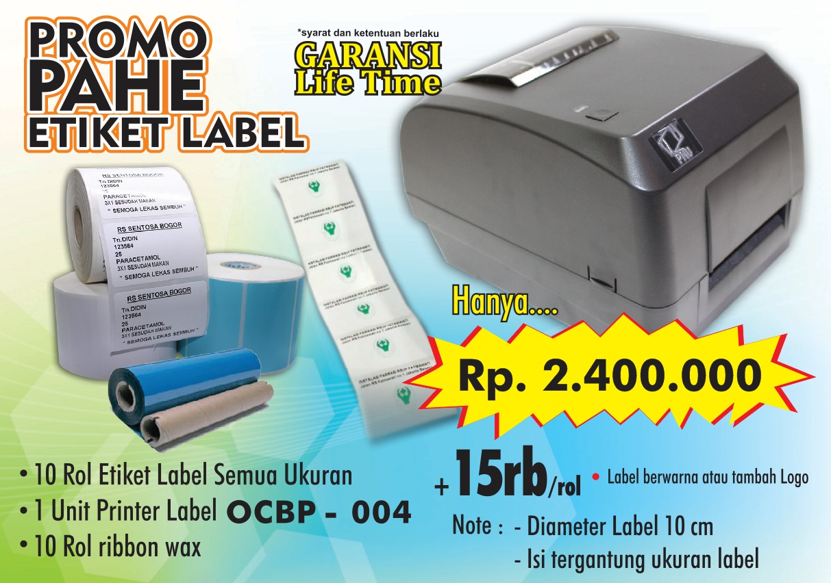 printer label ocbp 004